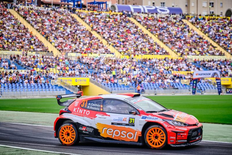 Cachón y Rozada cierran su temporada en WRC2 con tres podios y un Toyota GR Yaris Rally2