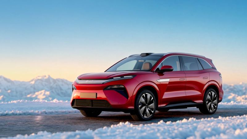BYD Atto 8: SUV eléctrico de siete plazas con 775 CV, 653 km y carga del 10 al 97 % en nueve minutos; llega en 2027
