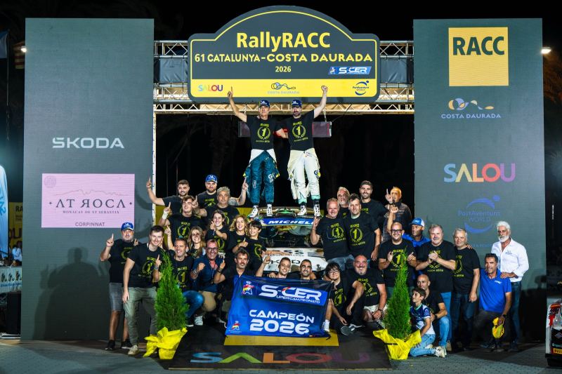 Škoda gana su cuarto título consecutivo de marcas en el Supercampeonato de España de Rallyes