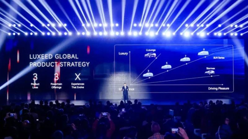 Luxeed llevará seis modelos electrificados al mercado global, empezando por el Stormax y el LLounge