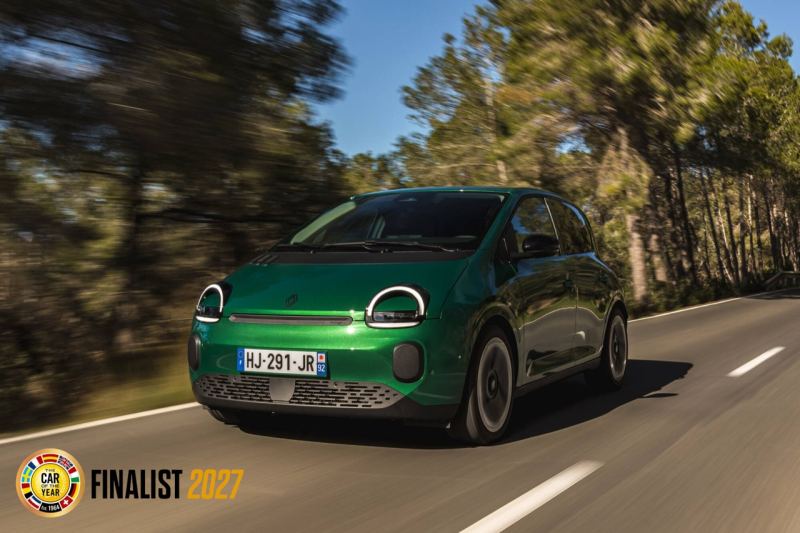 Renault Twingo E-Tech eléctrico, finalista a Coche del Año 2027