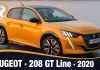 Peugeot 208 GT Line 2020