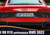 Audi R8 V10 performance RWD 2022