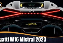 Bugatti W16 Mistral 2023