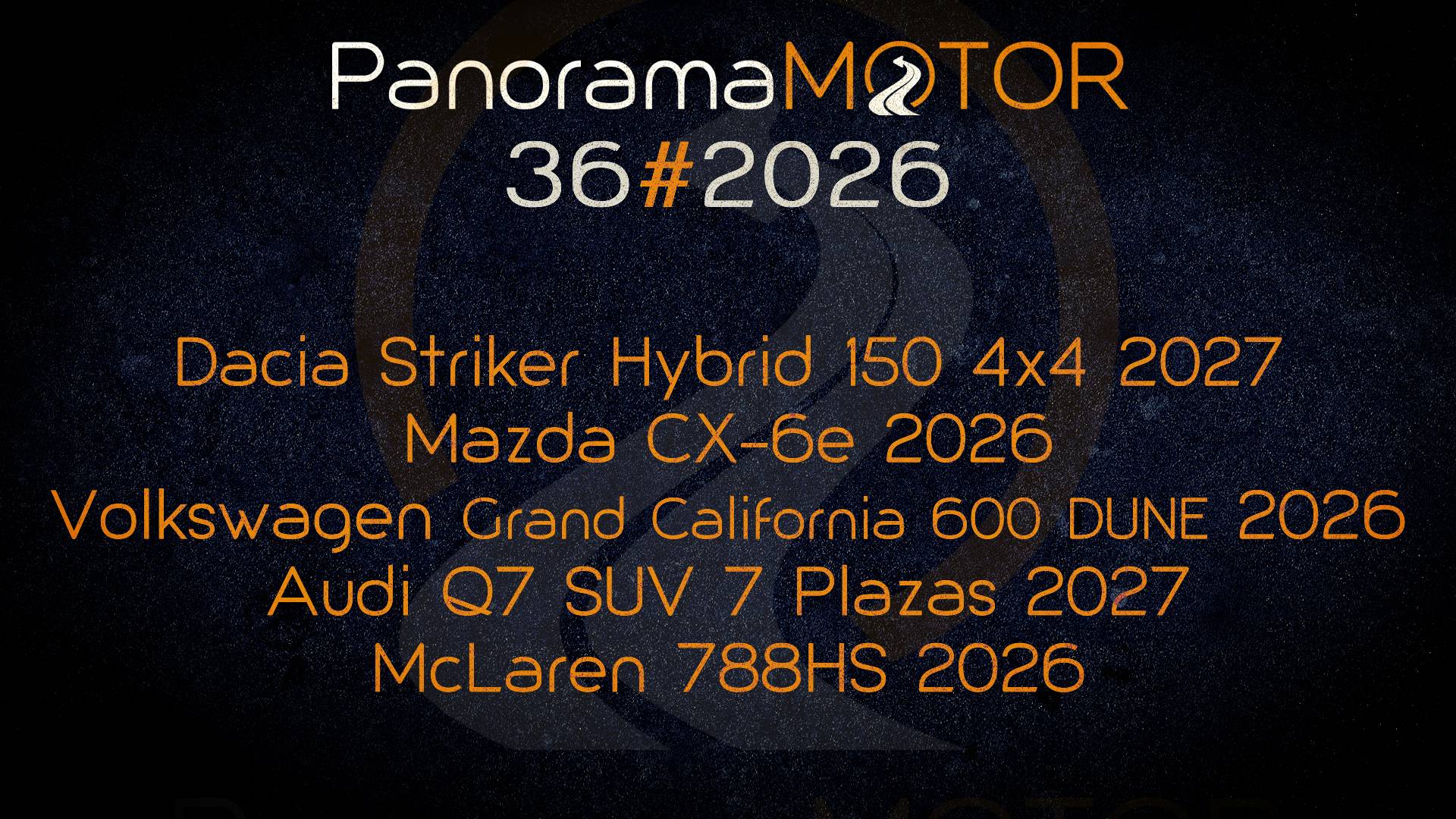 PanoramaMotor 36 | 2026 | REVIEW NOVEDADES DEL MUNDO DEL MOTOR